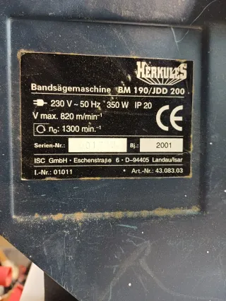 Sierra de cinta para madera