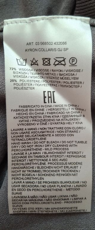 Jersey cuello alto GAS gris