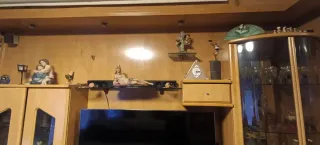 Mueble modular salón madera color haya