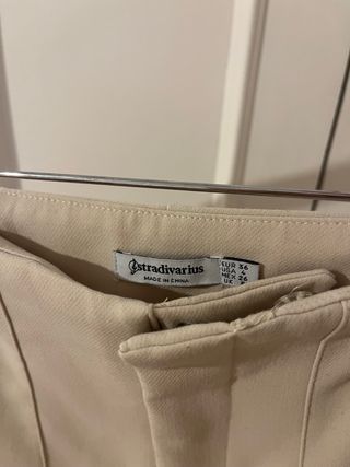 Pantalones Stradivarius Talla 36 Beige