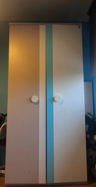 Cama nido con cajón y armario