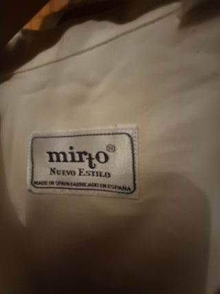 Camisa Mirto color crema,  Caballero, seda