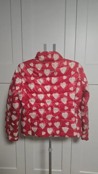 Chaqueta Degisual Corazones Roja y Blanca