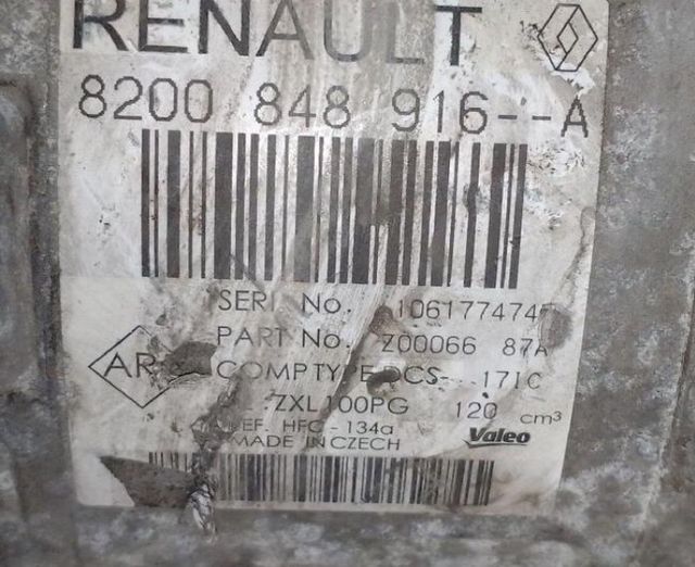 Renault 5705657 compresor aire 8200848916a master