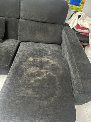 Sofá chaise longue negro