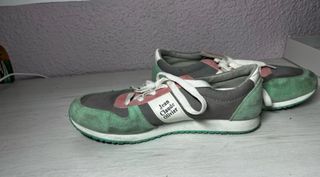 Zapatillas Jean Claude Olivier grises y verdes