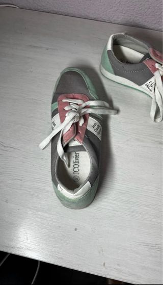 Zapatillas Jean Claude Olivier grises y verdes