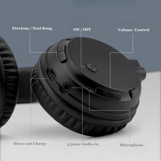 Cuffie Bluetooth Wireless con Radio FM