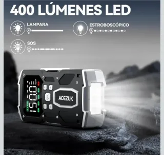 Arrancador e Inflador Portátil y Cargador Coche