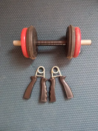 Mancuernas y agarres para manos