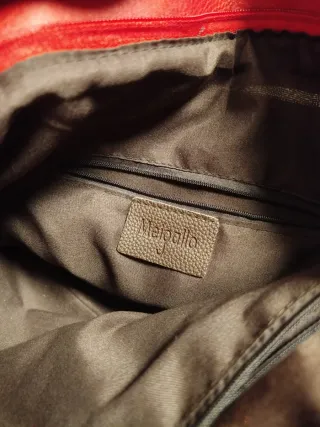 Bolso Rojo Grande Piel Sintética