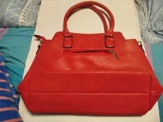 Bolso Rojo Grande Piel Sintética