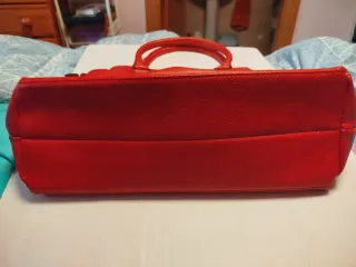 Bolso Rojo Grande Piel Sintética