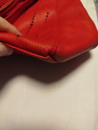 Bolso Rojo Grande Piel Sintética