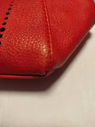 Bolso Rojo Grande Piel Sintética