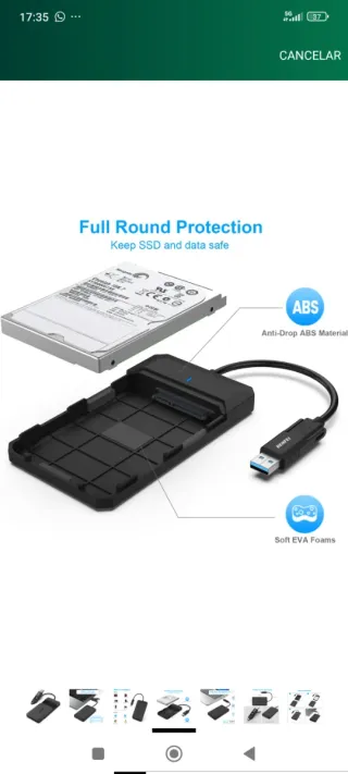 Caja Disco Duro BENFEI USB-C