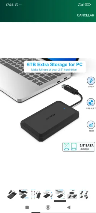 Caja Disco Duro BENFEI USB-C