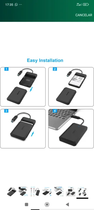 Caja Disco Duro BENFEI USB-C