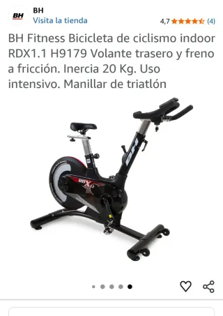 Bicicleta Estática BH Fitness RDX1.1
