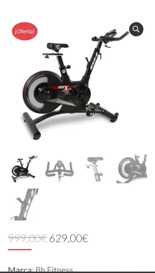 Bicicleta Estática BH Fitness RDX1.1