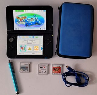 Nintendo 3DS XL Blu + 4 Giochi