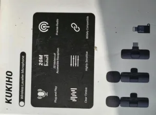 Microfono Lavalier Wireless Doppio 2in1