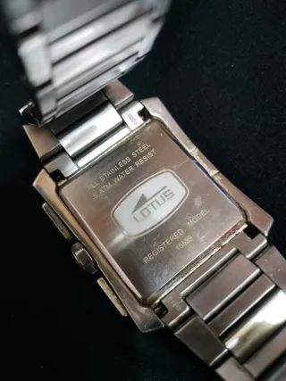 Orologio Lotus Cronografo Uomo Nero/Argento