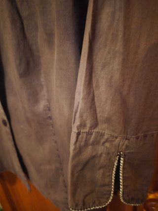 Camisa tipo chaqueta marrón