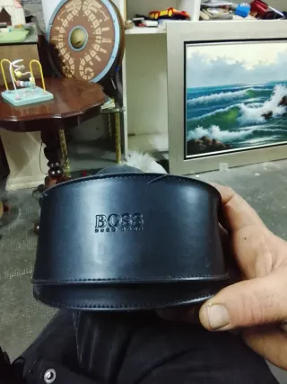 Funda gafas BOSS Hugo Boss negra nueva