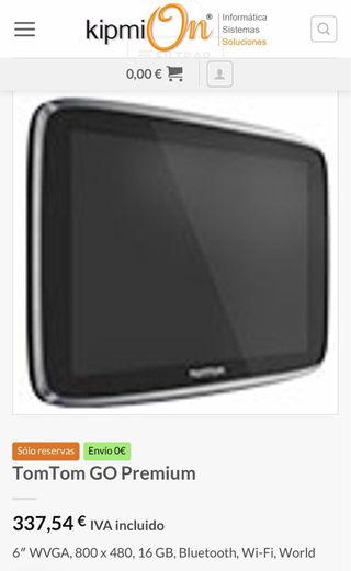 Tomtom GO Premium X 6” nuevo, wifi
