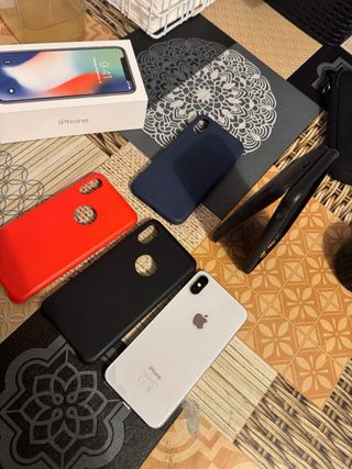 iPhone X Apple plateado