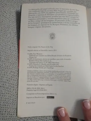 "El poder del perro"-Don Winslow-4,50+regalito