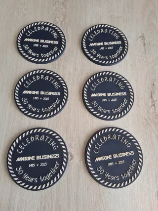 Set 6 Sottobicchieri Marine Business Silicone