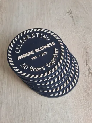 Set 6 Sottobicchieri Marine Business Silicone