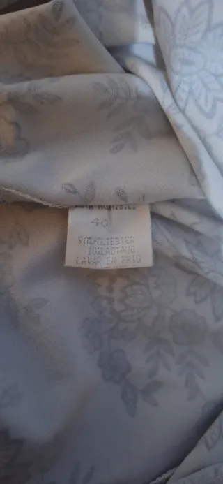 Vestido Qipao floral blanco y negro