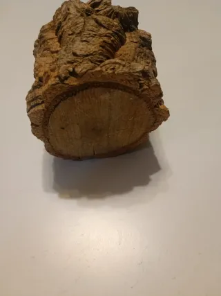 Candela rustica in legno