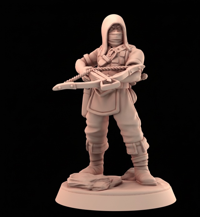 Bandido con ballesta para juegos de rol