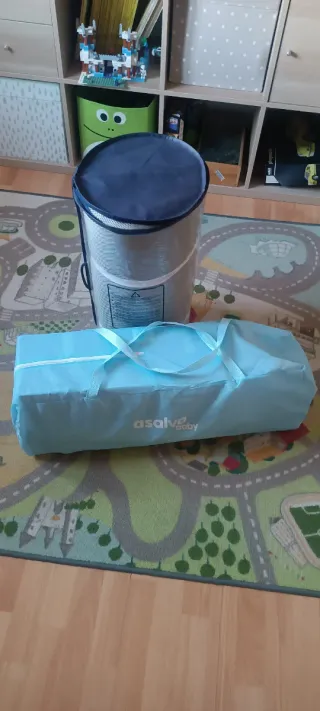 Cuna de viaje y colchón Asalvo