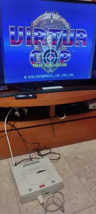 Sega Saturn Blanca Japonesa