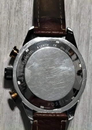 Orologio Cronografo Fossil Nero e Oro