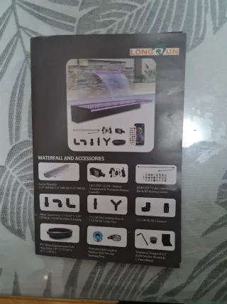 Cascada de colores con mando bañeras,yacusis