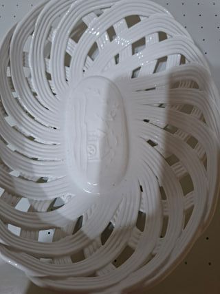 Portapane intrecciato bianco