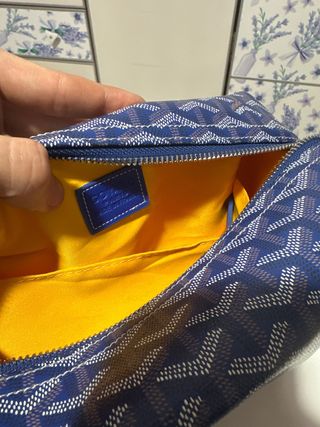 Pochette Goyard Bowling 25 Blu