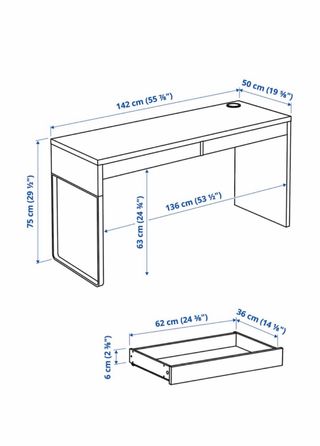 Escritorio IKEA MICKE Blanco