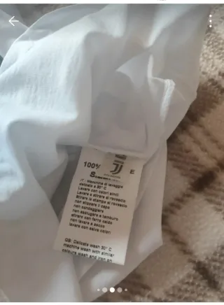 T-shirt Juventus Bianca Uomo/Donna Taglia S