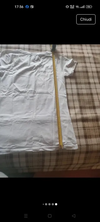 T-shirt Juventus Bianca Uomo/Donna Taglia S