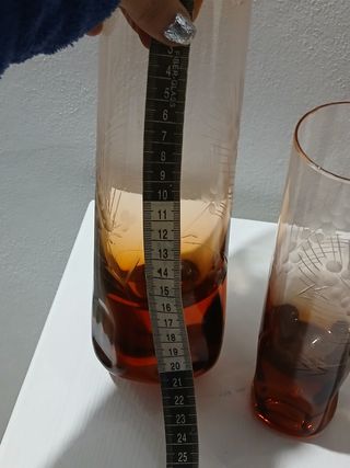 Set 5 Bicchieri e Caraffa Murano Vintage