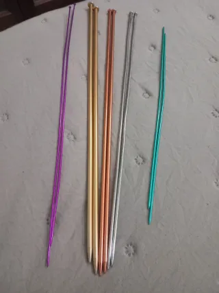 Set 5 paia uncinetti varie misure