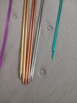 Set 5 paia uncinetti varie misure