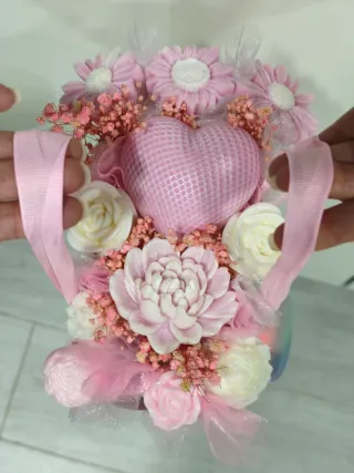 Ramo di candele decorative con illuminazione